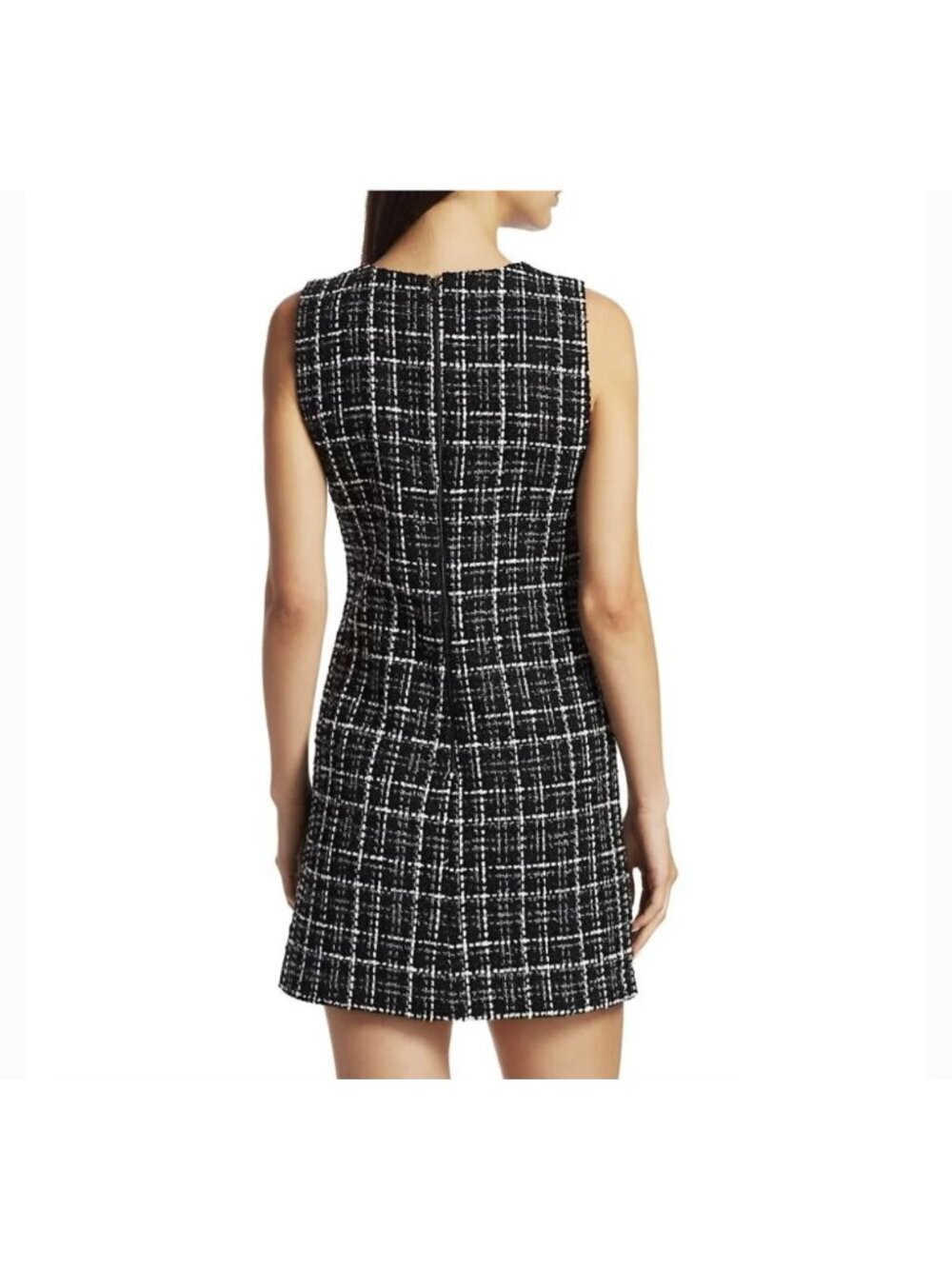 Alice and Olivia NWT Coley Tweed A-Line Mini Dress in Size 0 - Picture 3 of 4